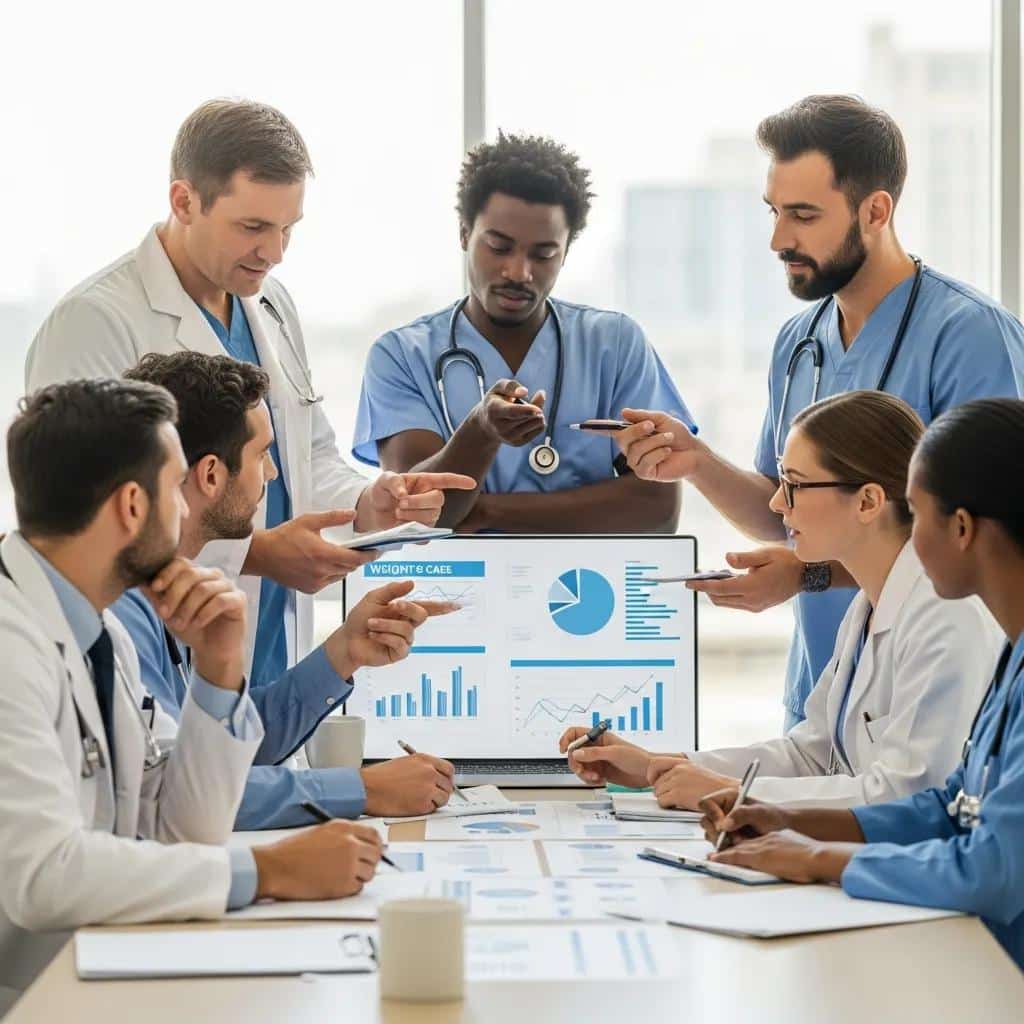 Healthcare team planning a physician‑supervised weight‑loss program