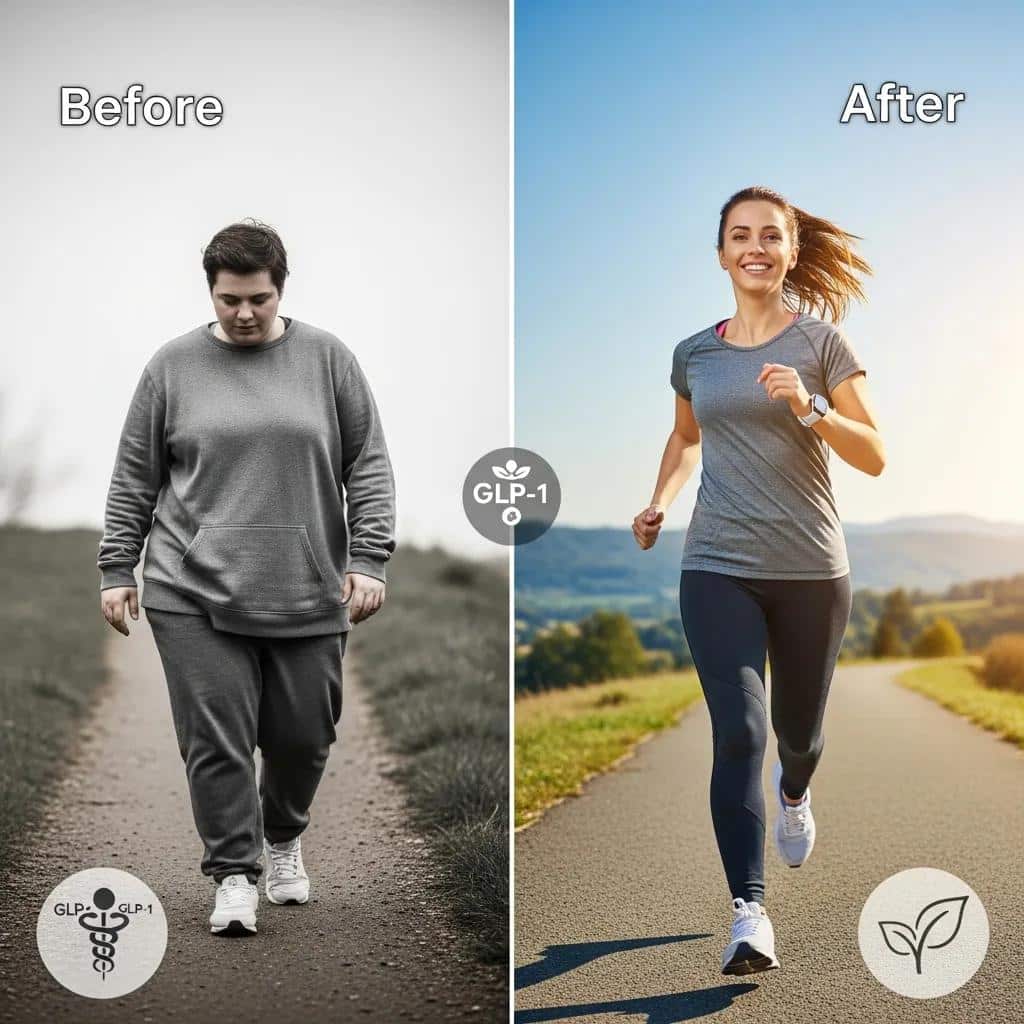 Patient marking steady weight‑loss progress while on a GLP‑1 treatment plan