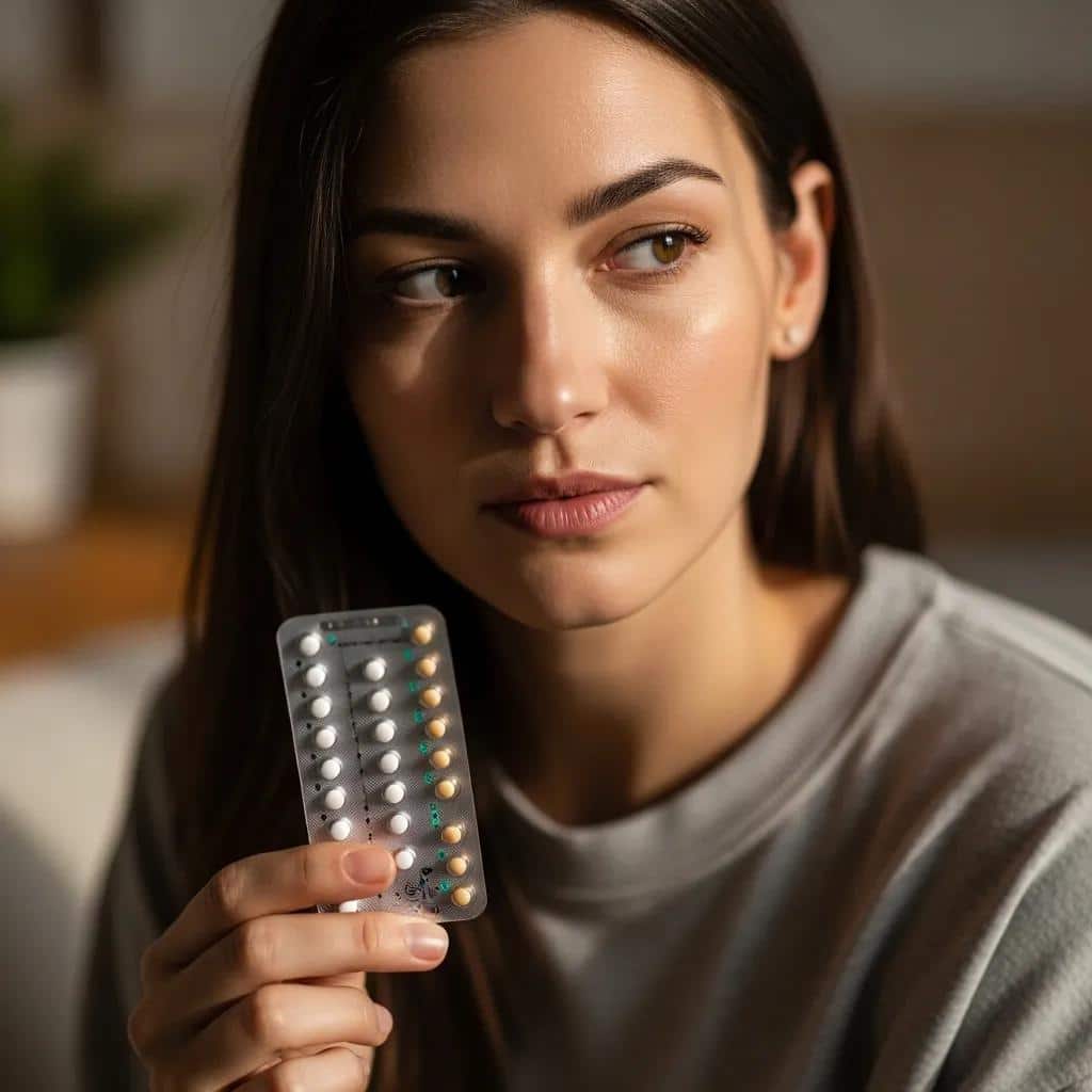 Person holding a pack of birth control pills in a personal setting
